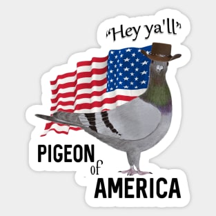 Pigeon of America Greeting Sticker